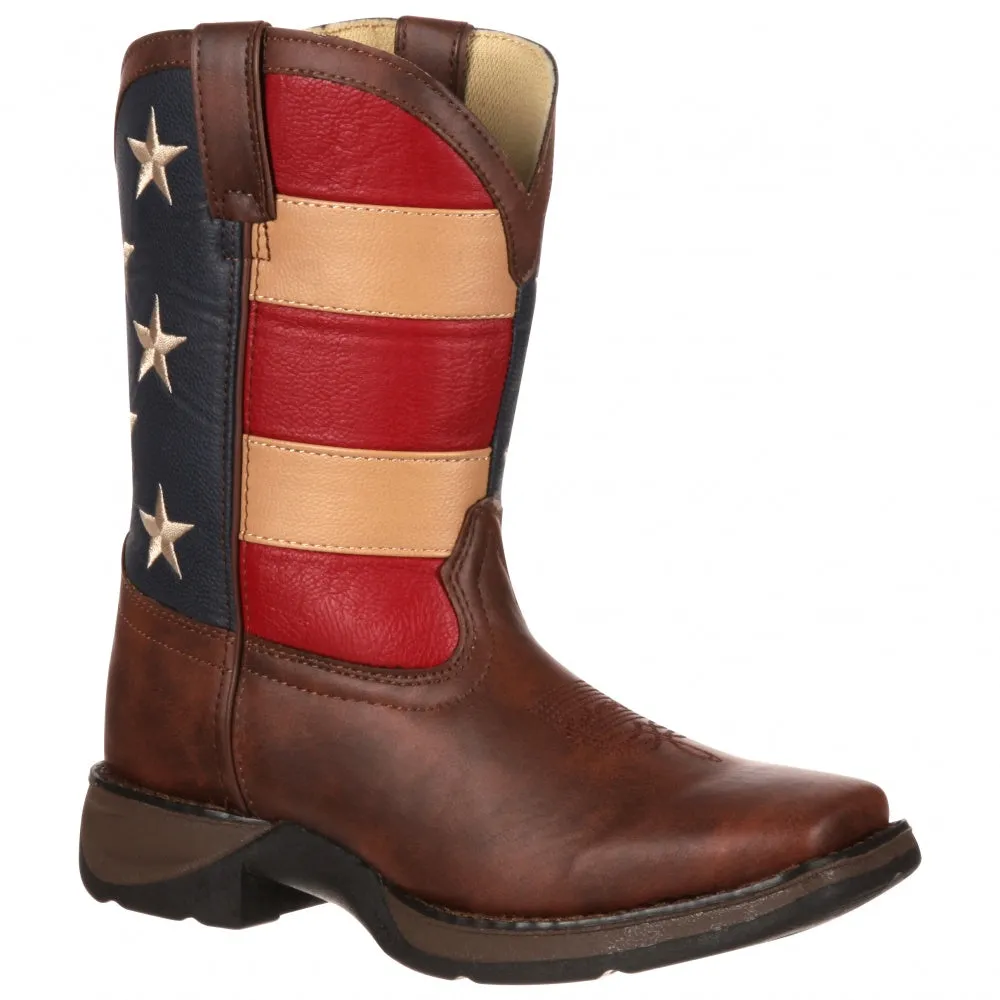 Patriotic Wellington Square Toe Boots (Toddler-Little Kid)