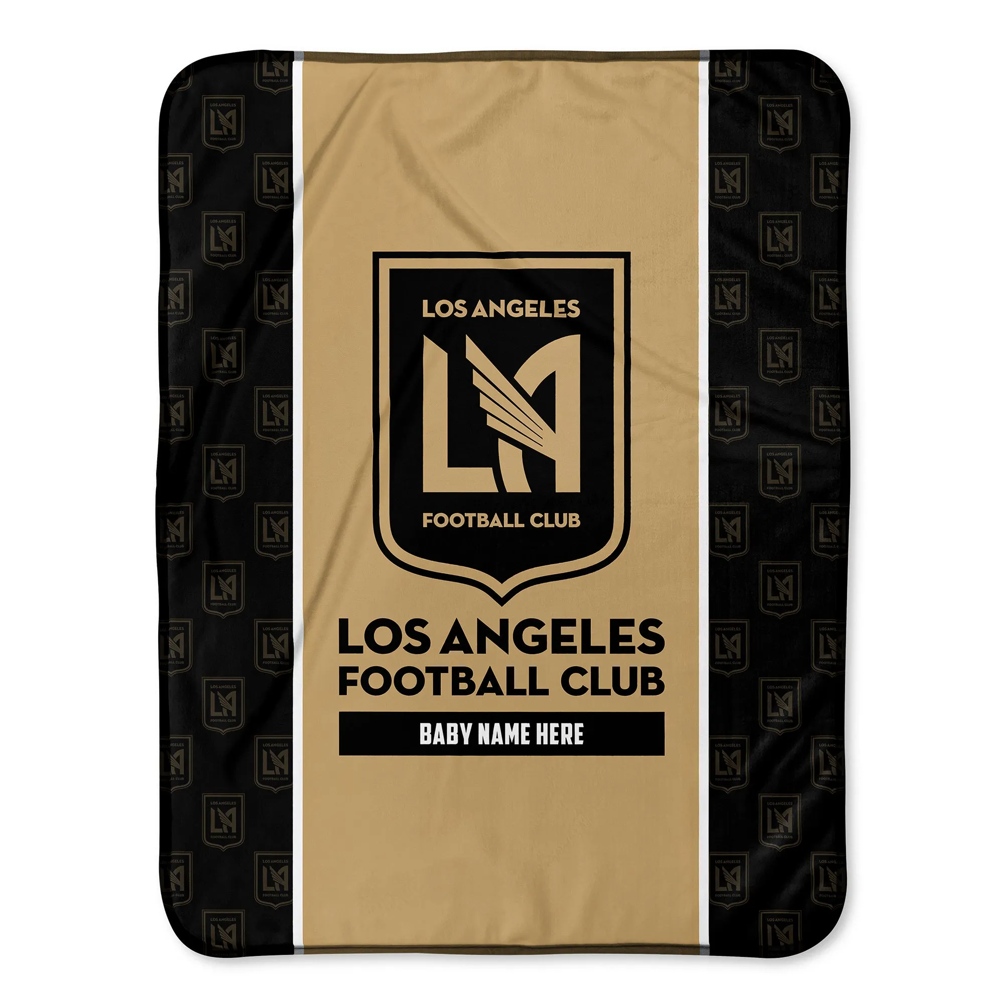 Personalized Los Angeles Football Club Icon Baby Pixel Fleece Blanket