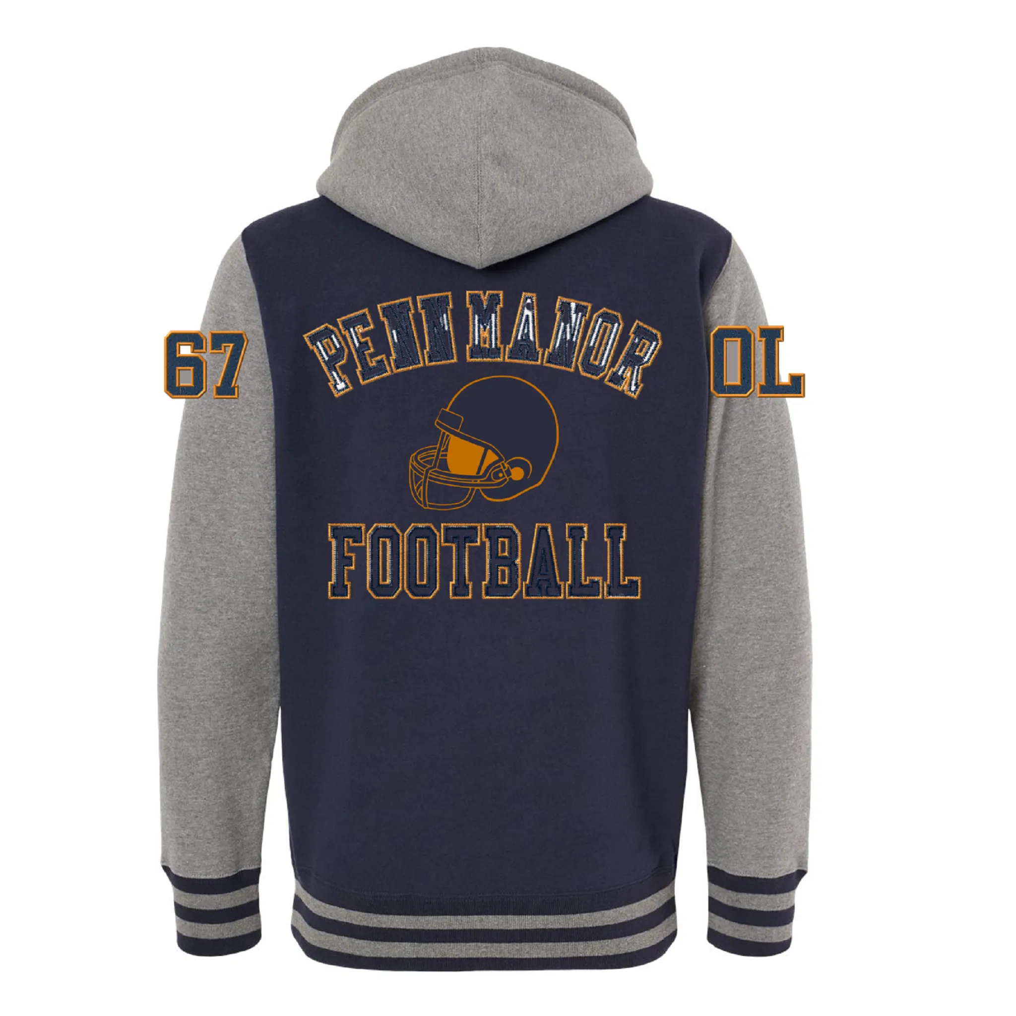 PM Football Varsity Full Zip Hoodie