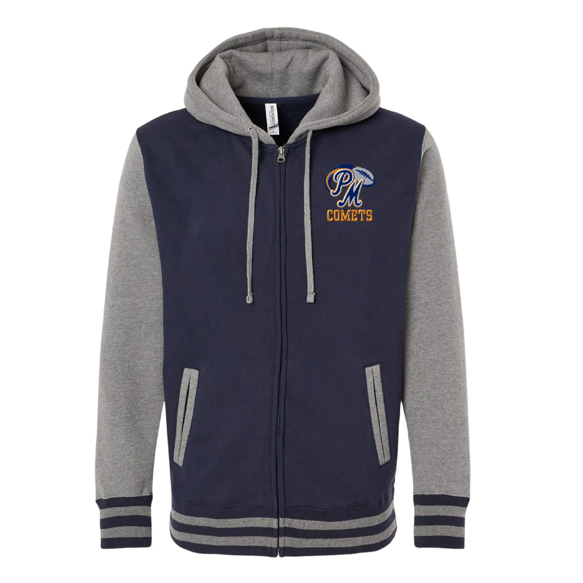 PM Football Varsity Full Zip Hoodie