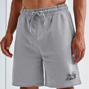 Preston North End Heather Grey Emblem Jog Shorts