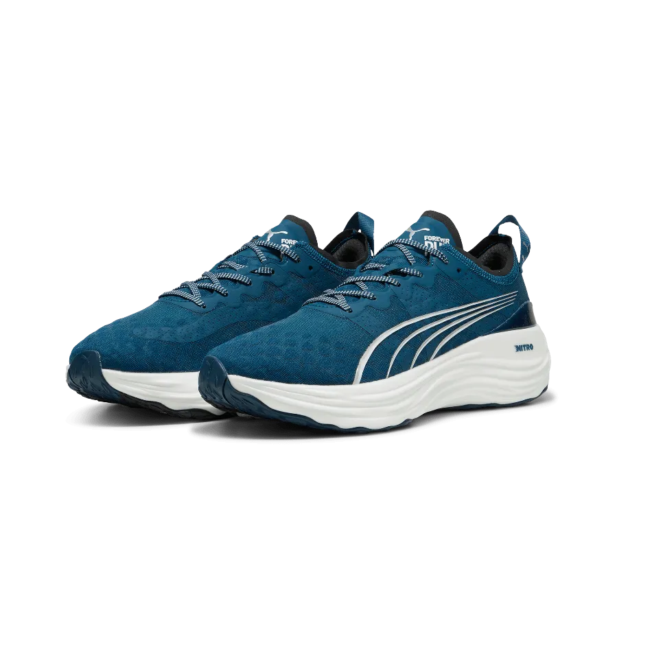 Puma Men's ForeverRun Nitro Running Shoes in Ocean Tropic-Puma White SS24