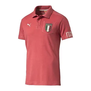 PUMA Men's Italia Azzurri Polo Cardinal