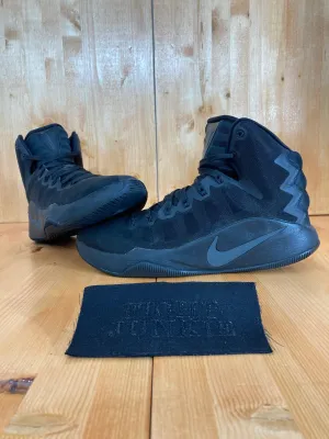 RARE! NIKE ZOOM HYPERDUNK 2016 Mens Size 10.5 Triple Black Shoes