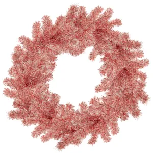 Red and White Tinsel Christmas Wreaths