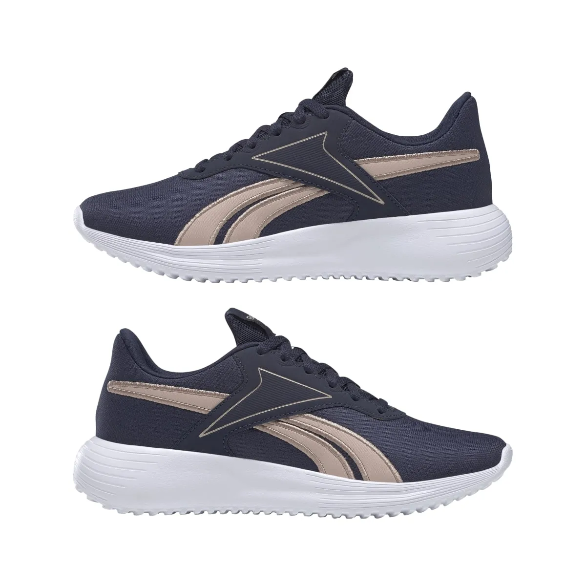 REEBOK H00891 LITE 3.0 WMN'S (Medium) Navy/Rose Gold/White Textile Running Shoes