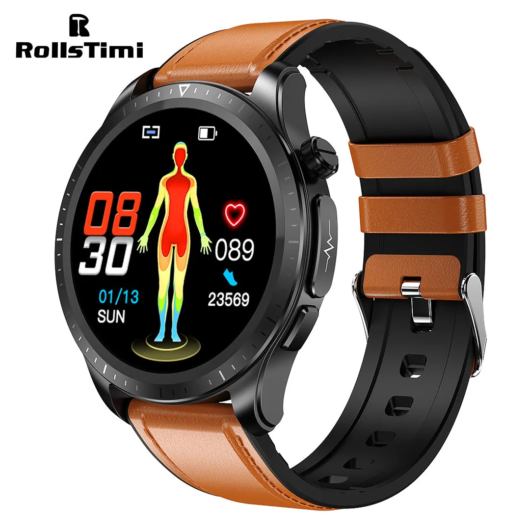 RollsTimi RT420 ECG Men's Smartwatches Luxury Business Sports Smart Watch for Women Fitness Tracker Bluetooth Calls, Sleep Tracking