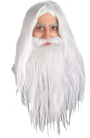 Rubie's Lord of the Rings Gandalf Beard and Wig Set for Adults