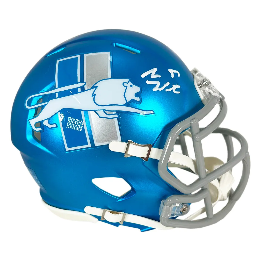 Sam LaPorta Signed Detroit Lions Alt 2023 Speed Mini Football Helmet (Beckett)