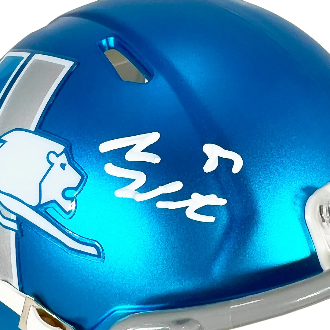 Sam LaPorta Signed Detroit Lions Alt 2023 Speed Mini Football Helmet (Beckett)