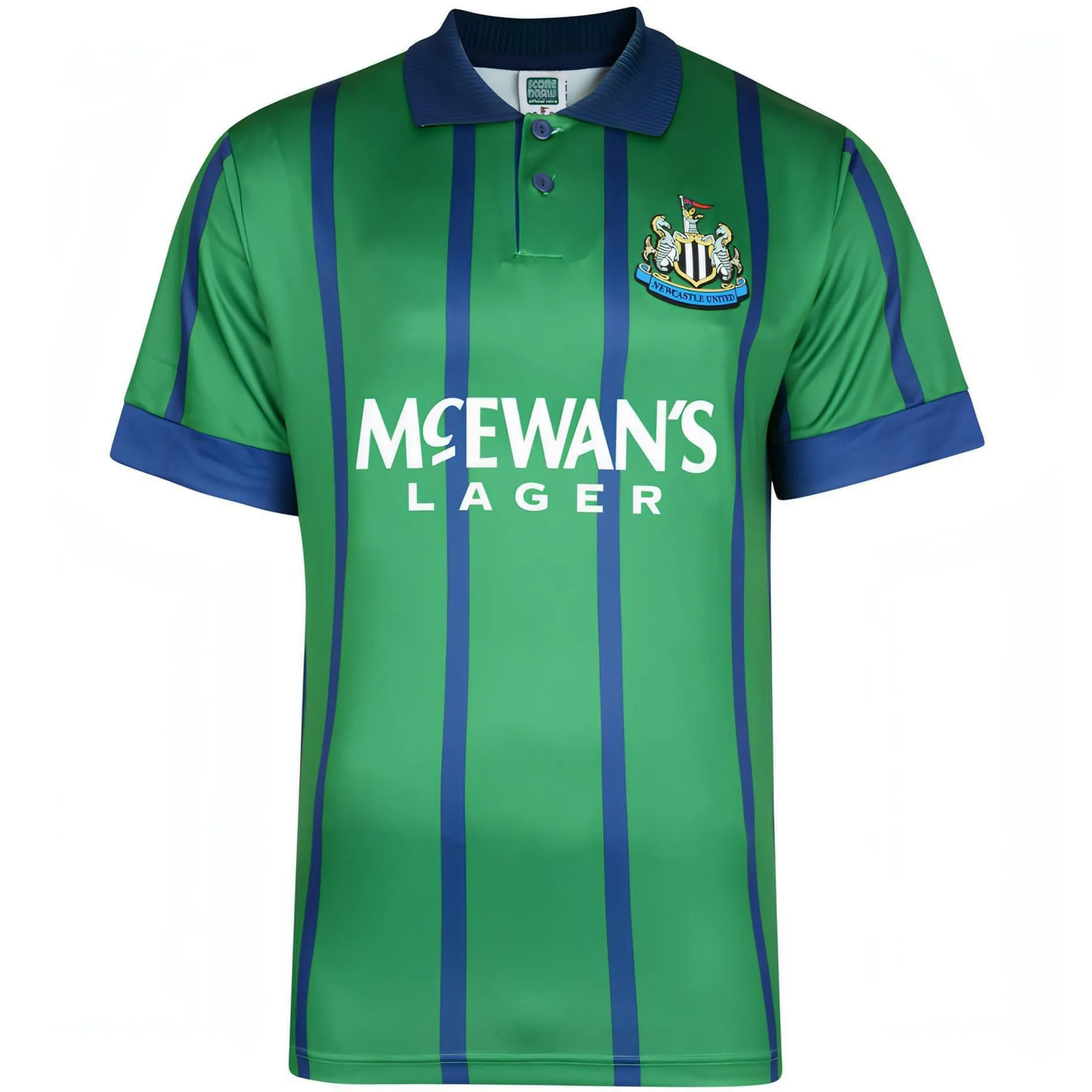 Score Draw Newcastle United 1995 Away Retro Mens Football Shirt