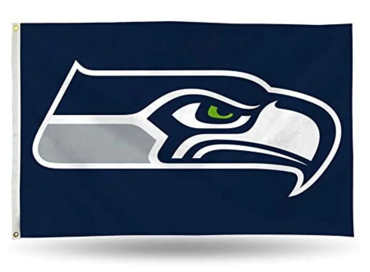 Seattle  Pro Football Team Flag 3 x 5 Tailgate Flag Mancave Football Banner