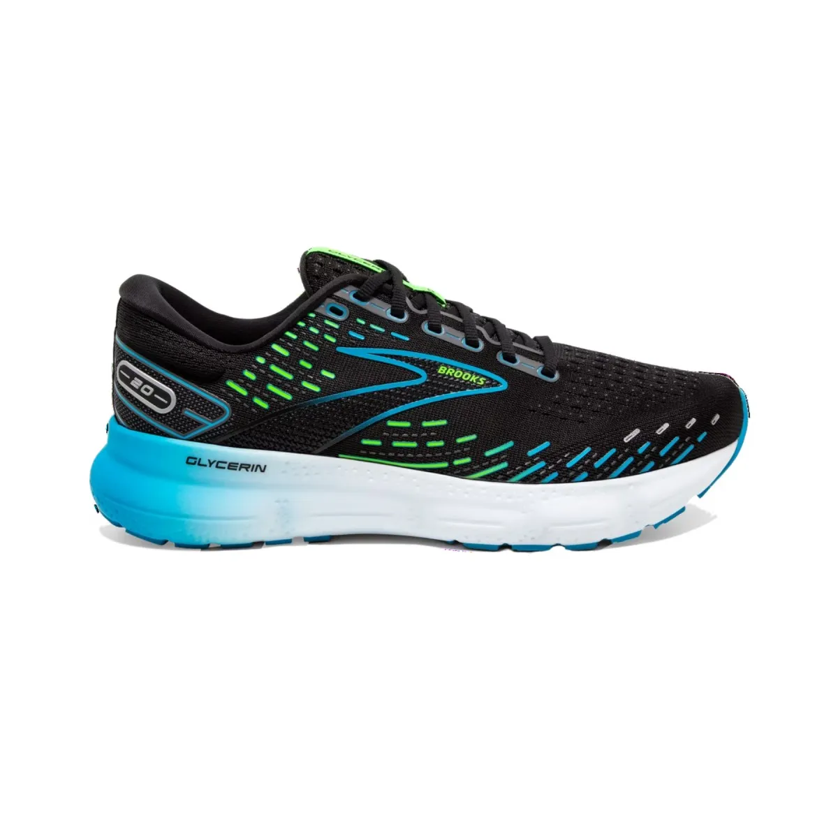 Shoes Brooks Glycerin 20 Black Blue Green