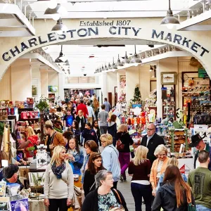 Shopping at Charleston City Market