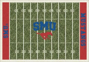 SMU Mustangs Milliken Football Home Field Novelty Area Rug