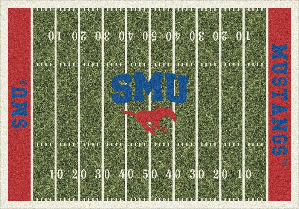 SMU Mustangs Milliken Football Home Field Novelty Area Rug