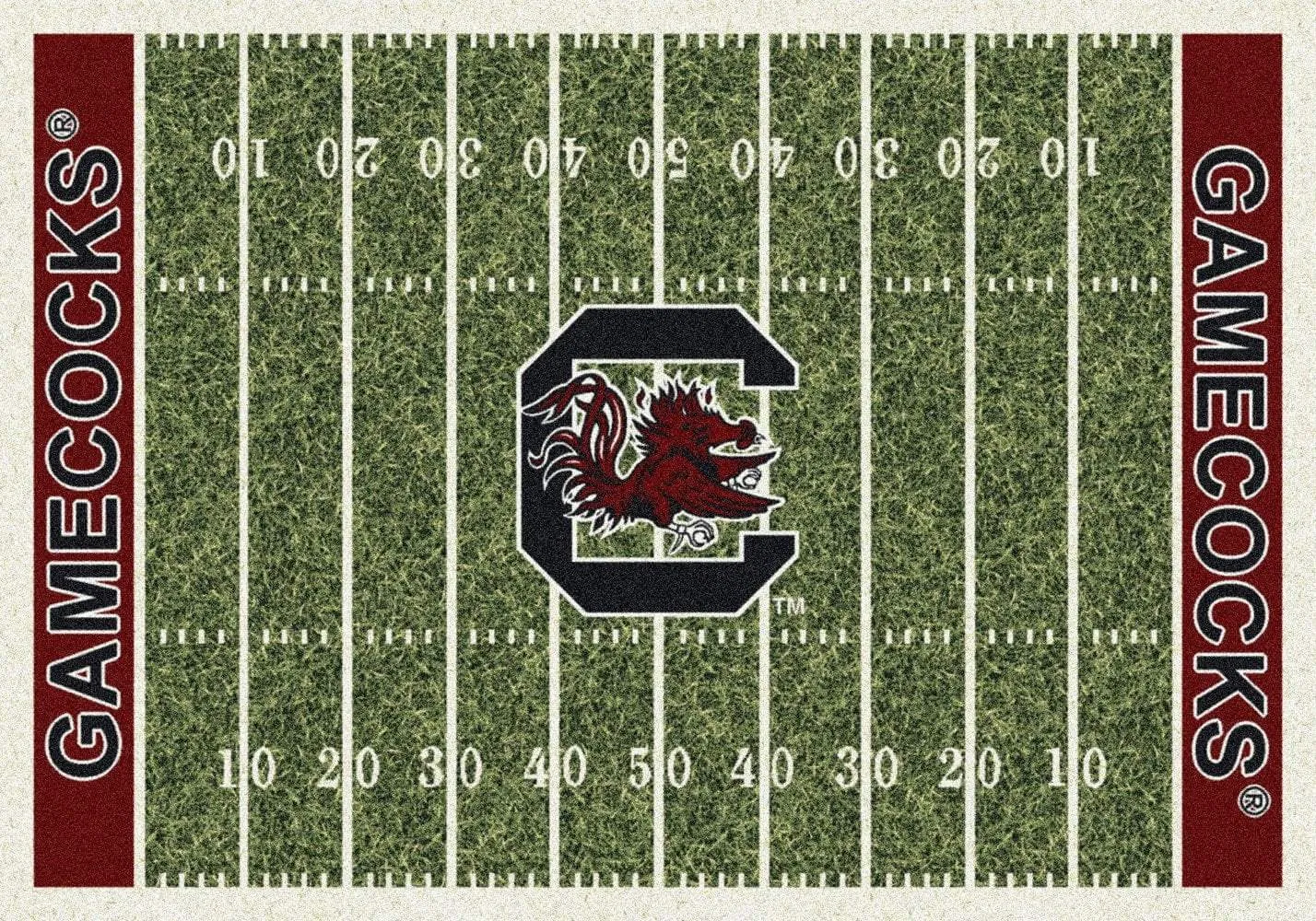 South Carolina Gamecocks Milliken Football Home Field Novelty Area Rug