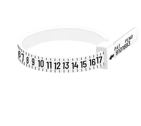 Standard Ring Measuring Ruler Finger Size Measuring Tape With Ring