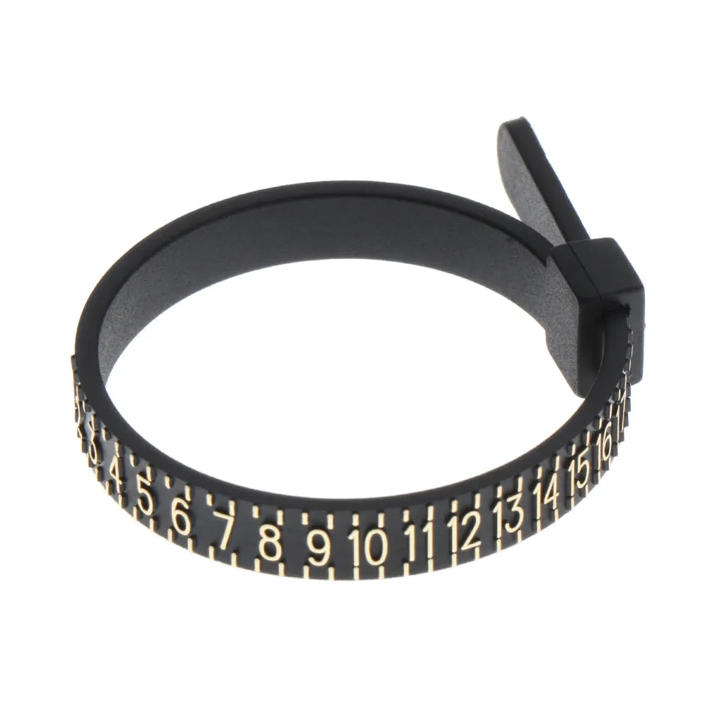 Standard Ring Measuring Ruler Finger Size Measuring Tape With Ring