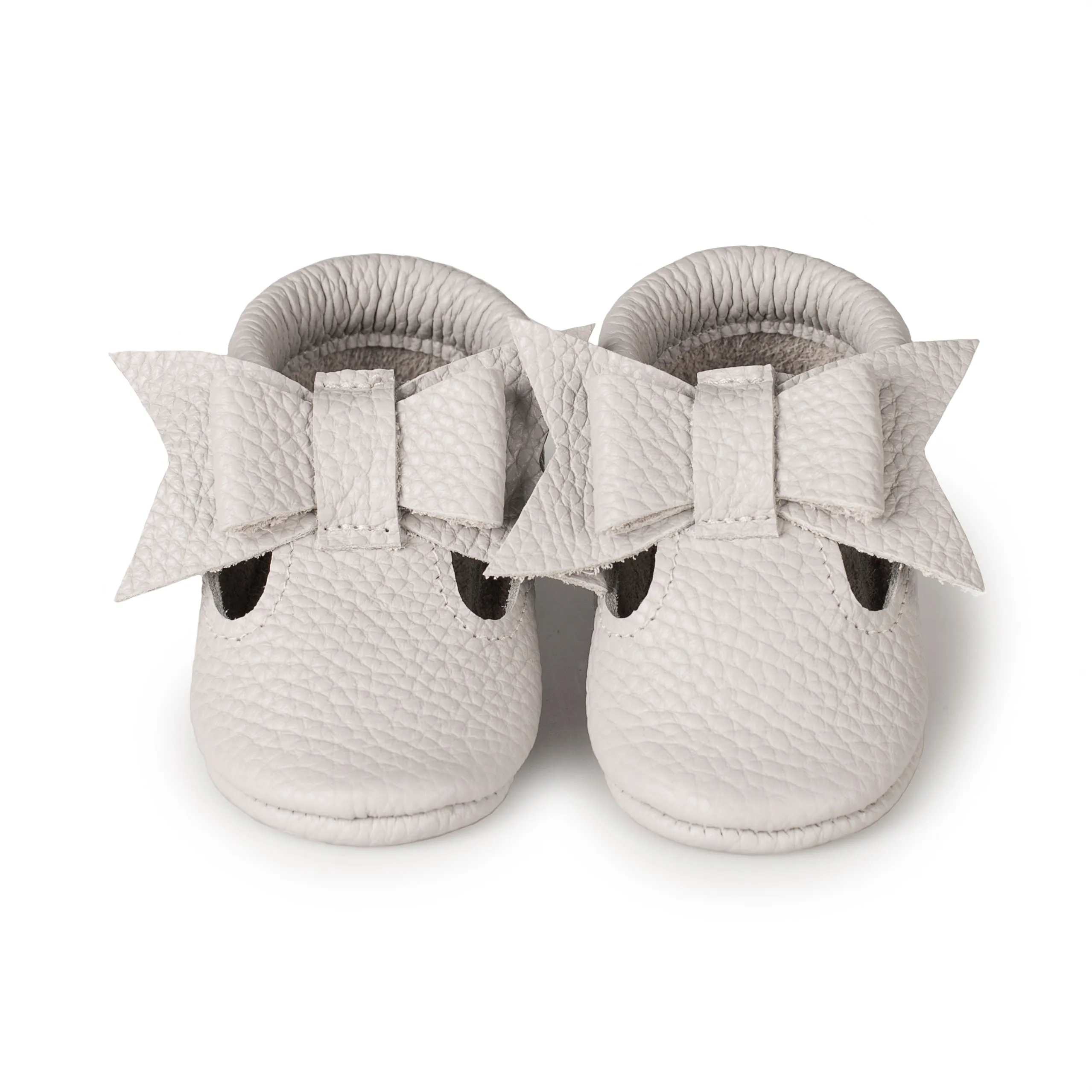 T-strap baby shoes with bow