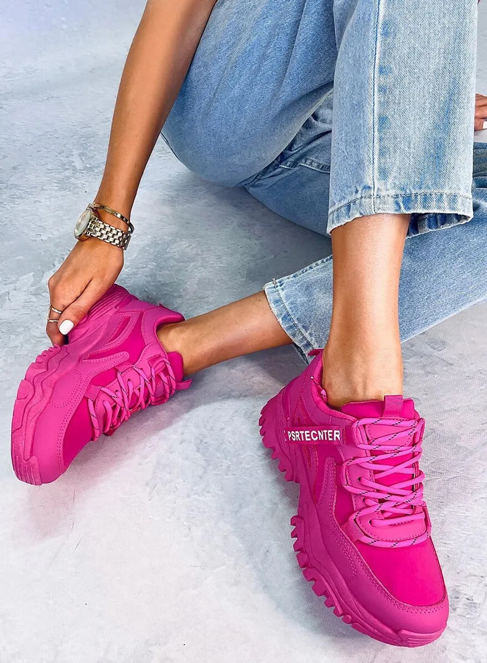 TEEK - Fuchsia Laced Sport Sneakers