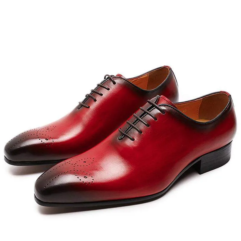 The Ardito -  Men's Elegant Leather Oxford Dress Shoes (Whole Cut)