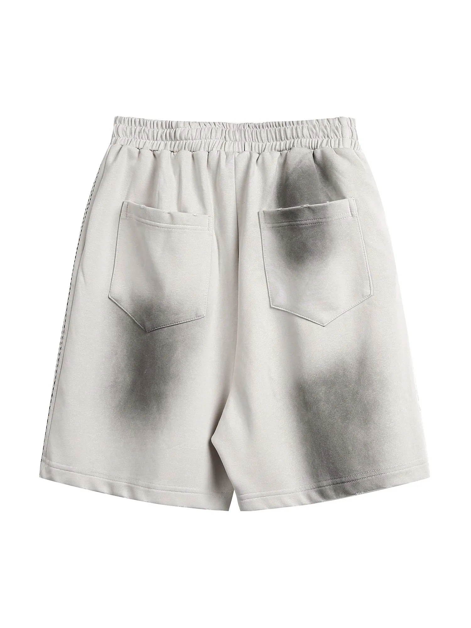 Thesupermade American Retro Spray Paint Casual Shorts