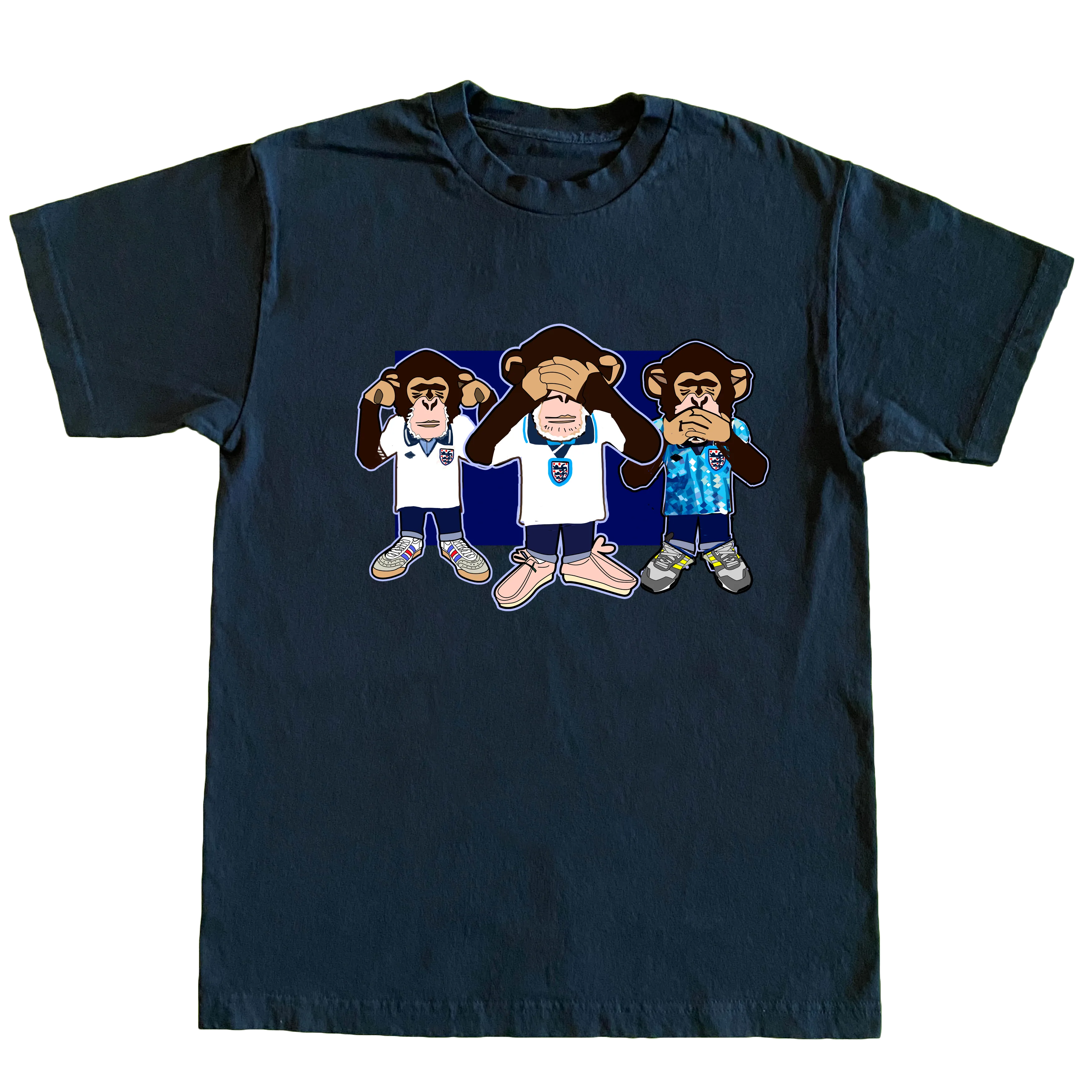 Three Wise Monkeys England euro 24 Regular Fit T-Shirt