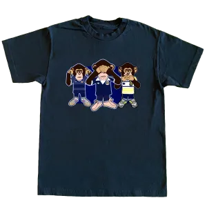 Three Wise Monkeys Scotland euro 24 Regular Fit T-Shirt