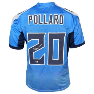 Tony Pollard Signed Tennessee Light Blue Football Jersey (Beckett)