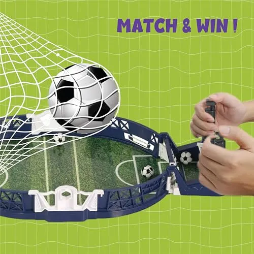 ToyMagic Mini Football Game|Indoor Mini Tabletop Soccer Game|2 Players Interactive Hand Football Board Game|Sport Game for Boys & Girls 4 |Best Birthday Gift|Family Games|Table Game Toy|Made in India