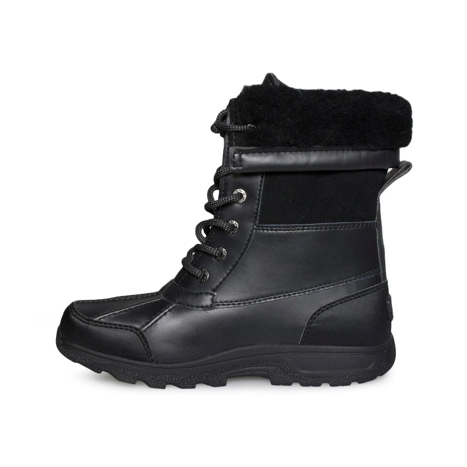 UGG Butte II Black Boots - Youth