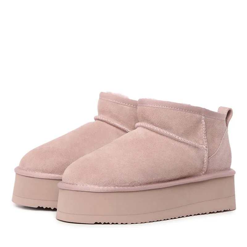 UGG Platinum Mini Suede Platform Boots