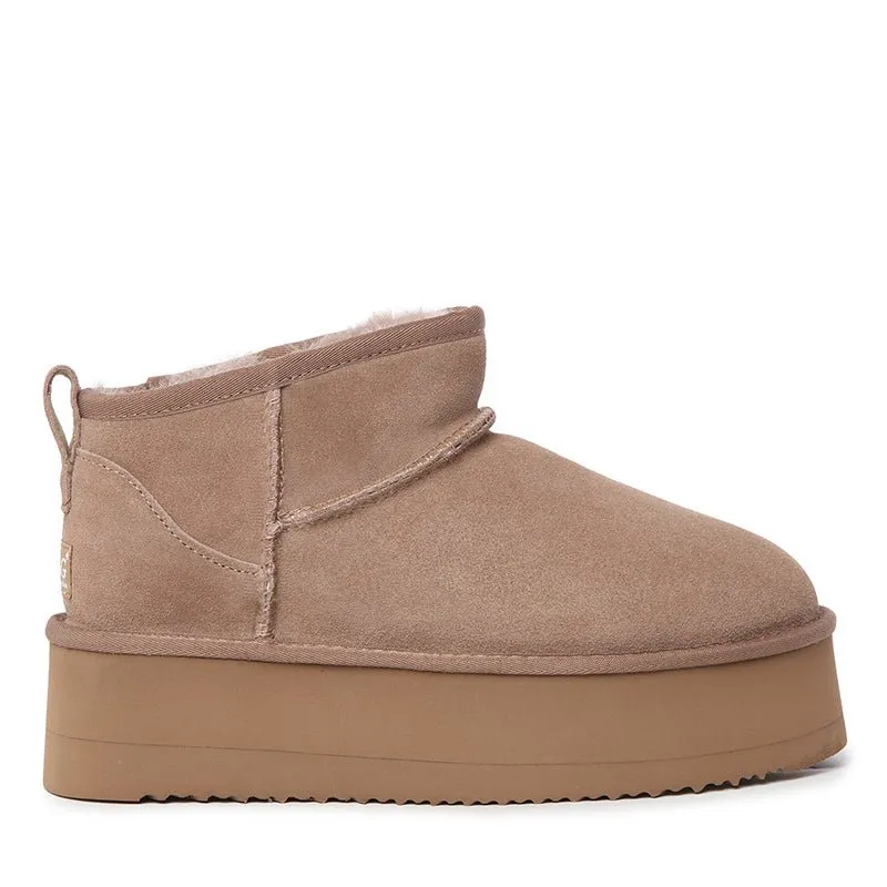 UGG Platinum Mini Suede Platform Boots