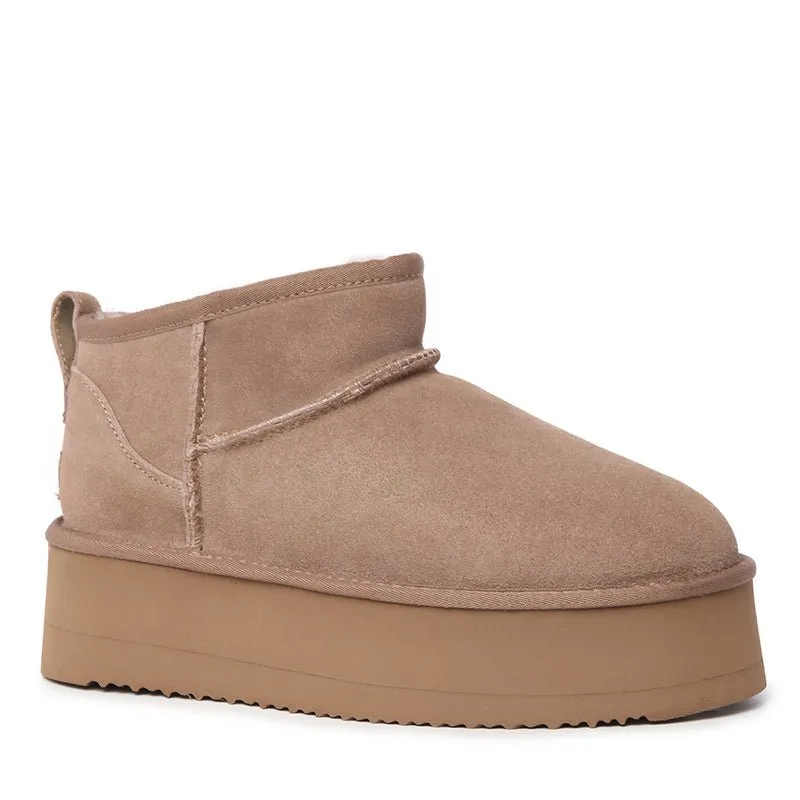 UGG Platinum Mini Suede Platform Boots