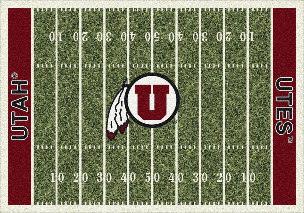 Utah Utes Milliken Football Home Field Novelty Area Rug