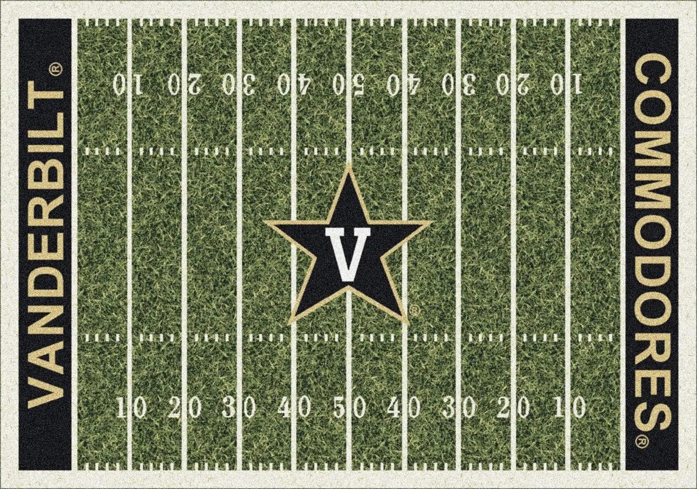 Vanderbilt Commodores Milliken Football Home Field Novelty Area Rug