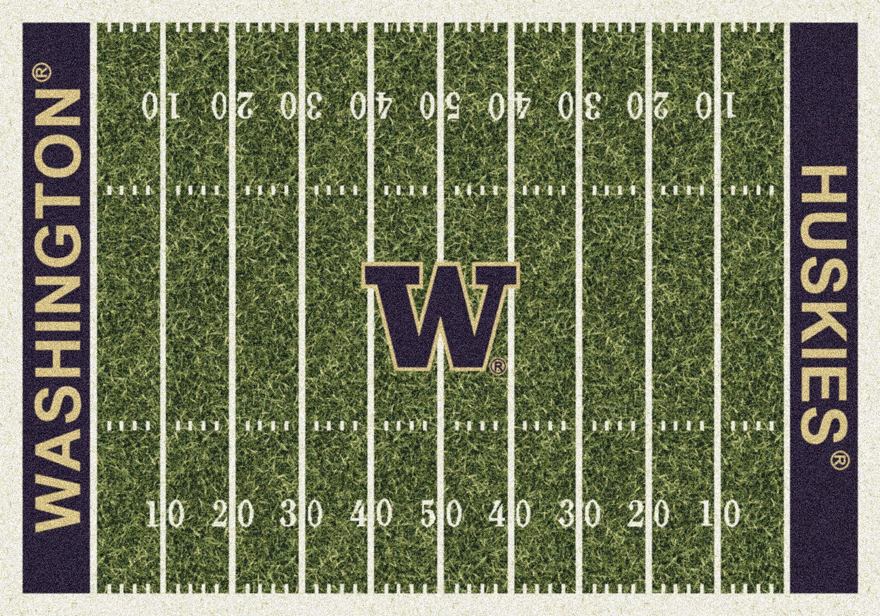 Washington Huskies Milliken Football Home Field Novelty Area Rug