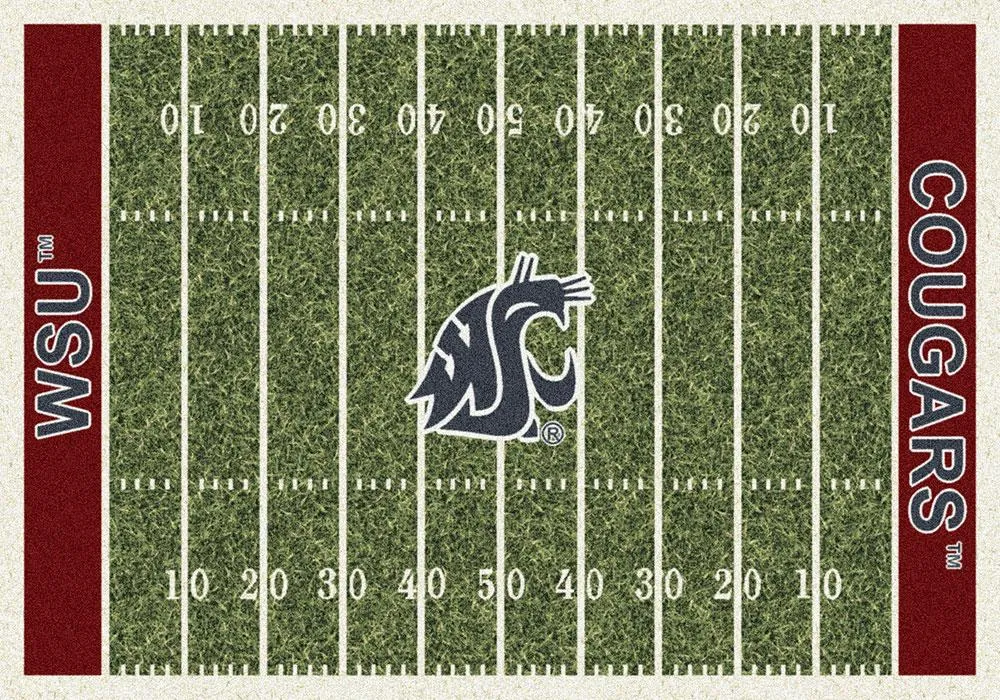 Washington State Cougars Milliken Football Home Field Novelty Area Rug