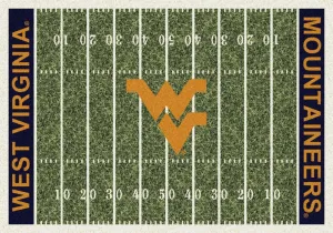 West Virginia Mountaineers Milliken Football Home Field Novelty Area Rug