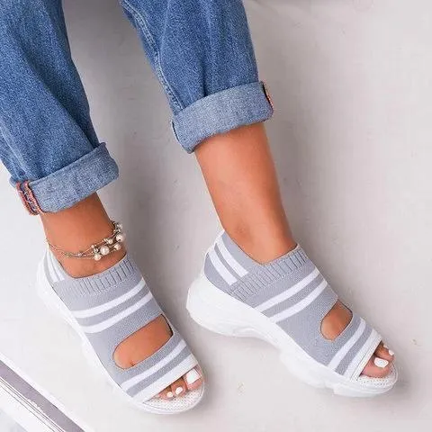 Women sneaker sandals soft sports sandals summer breathable walking sandals