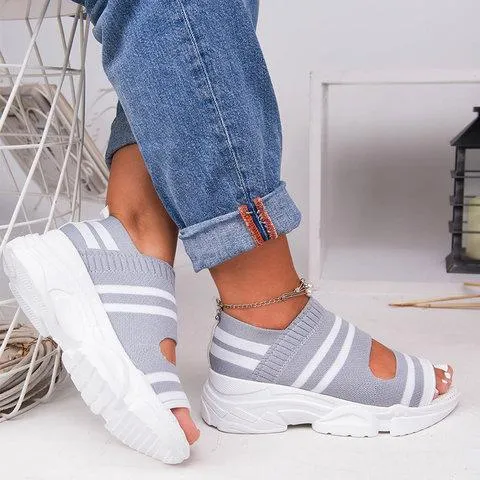 Women sneaker sandals soft sports sandals summer breathable walking sandals