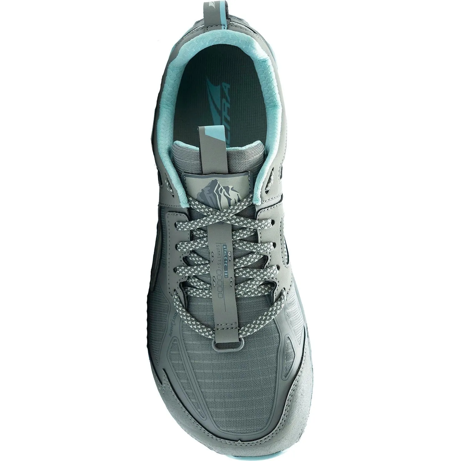 Women's Altra Lone Peak 4.5 Natural Grey/Turquoise Mesh