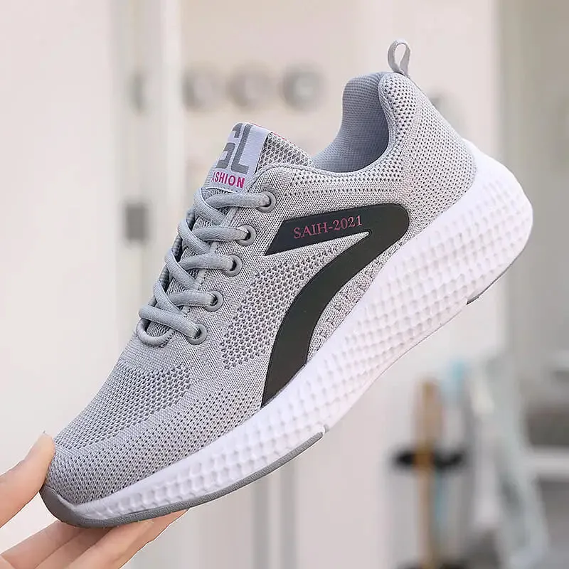 Women's casual sports shoes, women's running shoes, mesh breathable casual jogging shoes, travel shoes