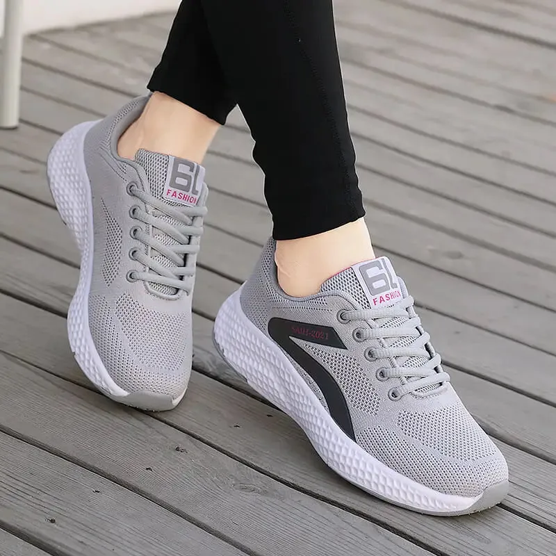 Women's casual sports shoes, women's running shoes, mesh breathable casual jogging shoes, travel shoes