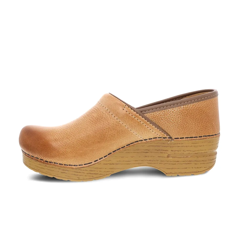 Women's Dansko Wide Pro Color: Honey Distressed Clog