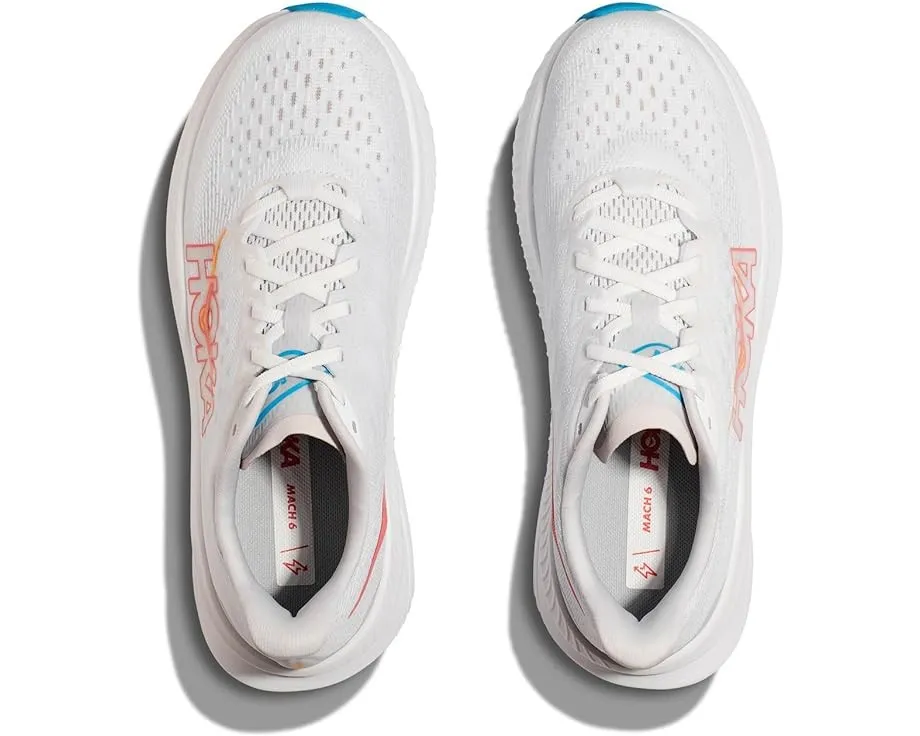 Women's Hoka Mach 6 (White/Nimbus Cloud)