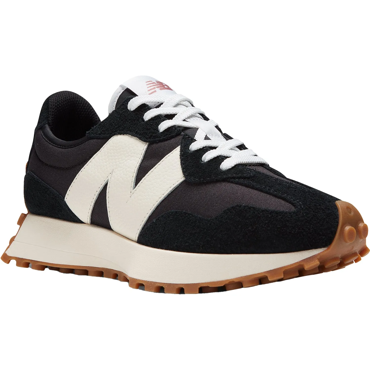 Women's New Balance WS327BL Black/White Suede