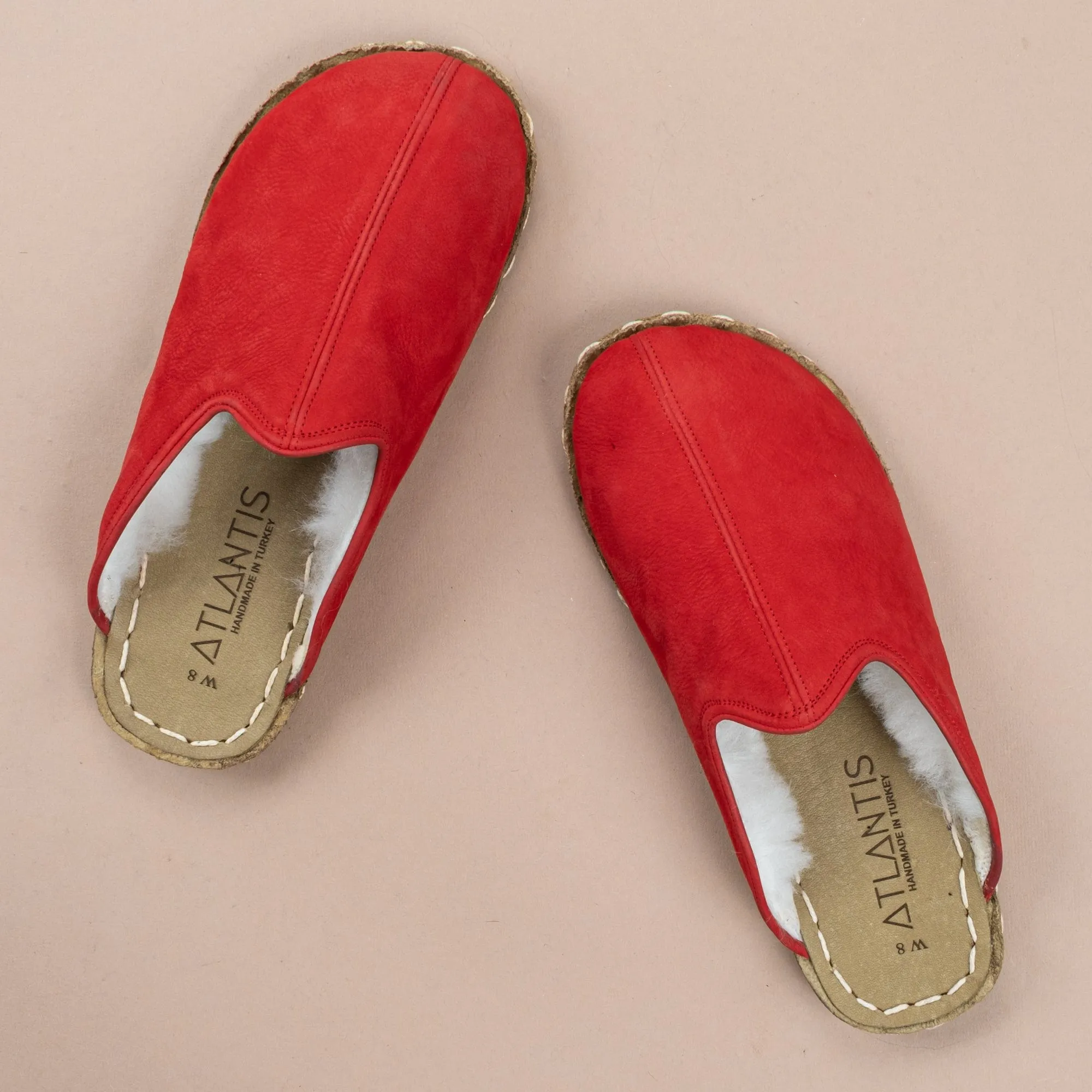 Women's Red Barefoot Shearlings