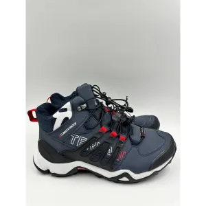 Women's Size 8.5, Water Proof High Top Hiker, Navy Blue w/ Red and White Accents